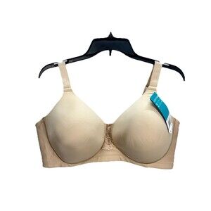 Vanity Fair Beauty Back Smoothing Full Figure Bra 42D Nude Wireless 71380 NEW